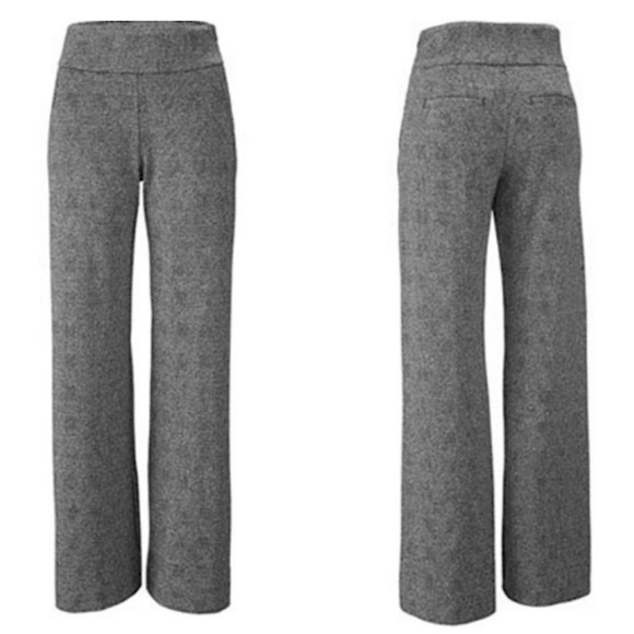 Cabi Women's Bond Trouser Hi-Waist Wide Leg Glen Plaid Black Gray 8 - Picture 2 of 10